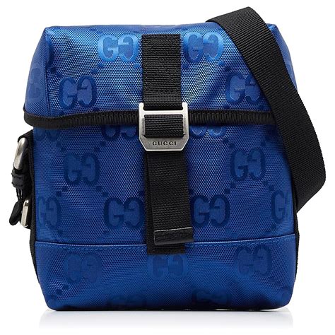 gucci blue econyl purses